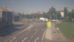 Křižovatka ulic Komenského a Velké Novosady
