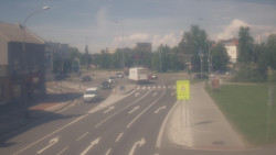 Křižovatka ulic Komenského a Velké Novosady