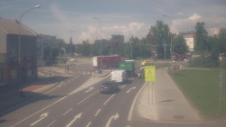 Křižovatka ulic Komenského a Velké Novosady
