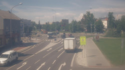 Křižovatka ulic Komenského a Velké Novosady