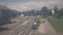 Křižovatka ulic Komenského a Velké Novosady