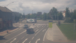 Křižovatka ulic Komenského a Velké Novosady