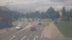 Křižovatka ulic Komenského a Velké Novosady