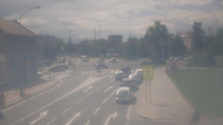 Křižovatka ulic Komenského a Velké Novosady