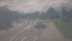 Křižovatka ulic Komenského a Velké Novosady
