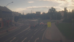 Křižovatka ulic Komenského a Velké Novosady