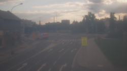 Křižovatka ulic Komenského a Velké Novosady
