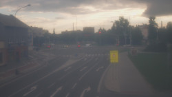 Křižovatka ulic Komenského a Velké Novosady