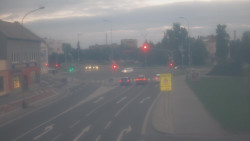 Křižovatka ulic Komenského a Velké Novosady