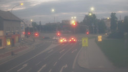 Křižovatka ulic Komenského a Velké Novosady
