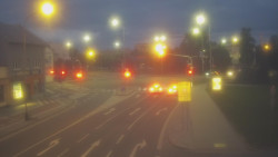 Křižovatka ulic Komenského a Velké Novosady