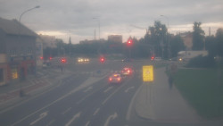 Křižovatka ulic Komenského a Velké Novosady