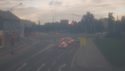 Křižovatka ulic Komenského a Velké Novosady
