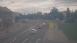 Křižovatka ulic Komenského a Velké Novosady