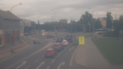 Křižovatka ulic Komenského a Velké Novosady