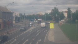 Křižovatka ulic Komenského a Velké Novosady