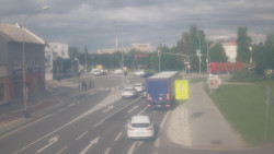 Křižovatka ulic Komenského a Velké Novosady