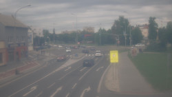 Křižovatka ulic Komenského a Velké Novosady