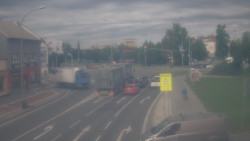 Křižovatka ulic Komenského a Velké Novosady