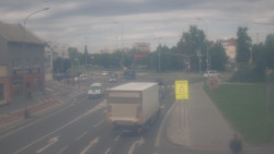 Křižovatka ulic Komenského a Velké Novosady
