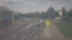 Křižovatka ulic Komenského a Velké Novosady