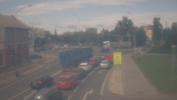Křižovatka ulic Komenského a Velké Novosady