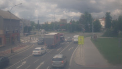 Křižovatka ulic Komenského a Velké Novosady