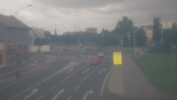 Křižovatka ulic Komenského a Velké Novosady