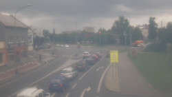 Křižovatka ulic Komenského a Velké Novosady