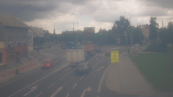 Křižovatka ulic Komenského a Velké Novosady