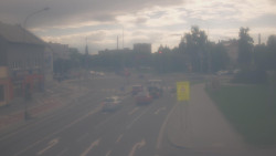 Křižovatka ulic Komenského a Velké Novosady