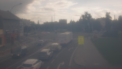 Křižovatka ulic Komenského a Velké Novosady