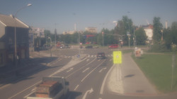 Křižovatka ulic Komenského a Velké Novosady