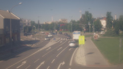 Křižovatka ulic Komenského a Velké Novosady