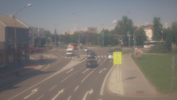 Křižovatka ulic Komenského a Velké Novosady