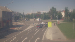 Křižovatka ulic Komenského a Velké Novosady