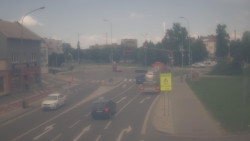 Křižovatka ulic Komenského a Velké Novosady