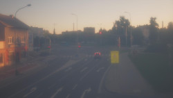 Křižovatka ulic Komenského a Velké Novosady