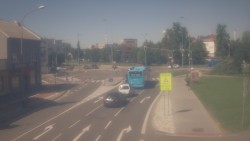 Křižovatka ulic Komenského a Velké Novosady