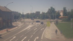 Křižovatka ulic Komenského a Velké Novosady