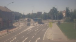 Křižovatka ulic Komenského a Velké Novosady