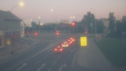Křižovatka ulic Komenského a Velké Novosady