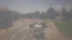 Křižovatka ulic Komenského a Velké Novosady