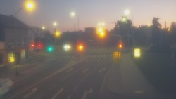 Křižovatka ulic Komenského a Velké Novosady