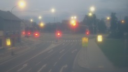 Křižovatka ulic Komenského a Velké Novosady