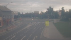 Křižovatka ulic Komenského a Velké Novosady