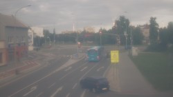Křižovatka ulic Komenského a Velké Novosady