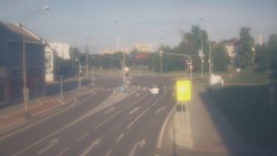 Křižovatka ulic Komenského a Velké Novosady
