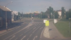 Křižovatka ulic Komenského a Velké Novosady