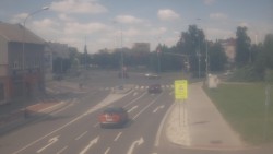 Křižovatka ulic Komenského a Velké Novosady